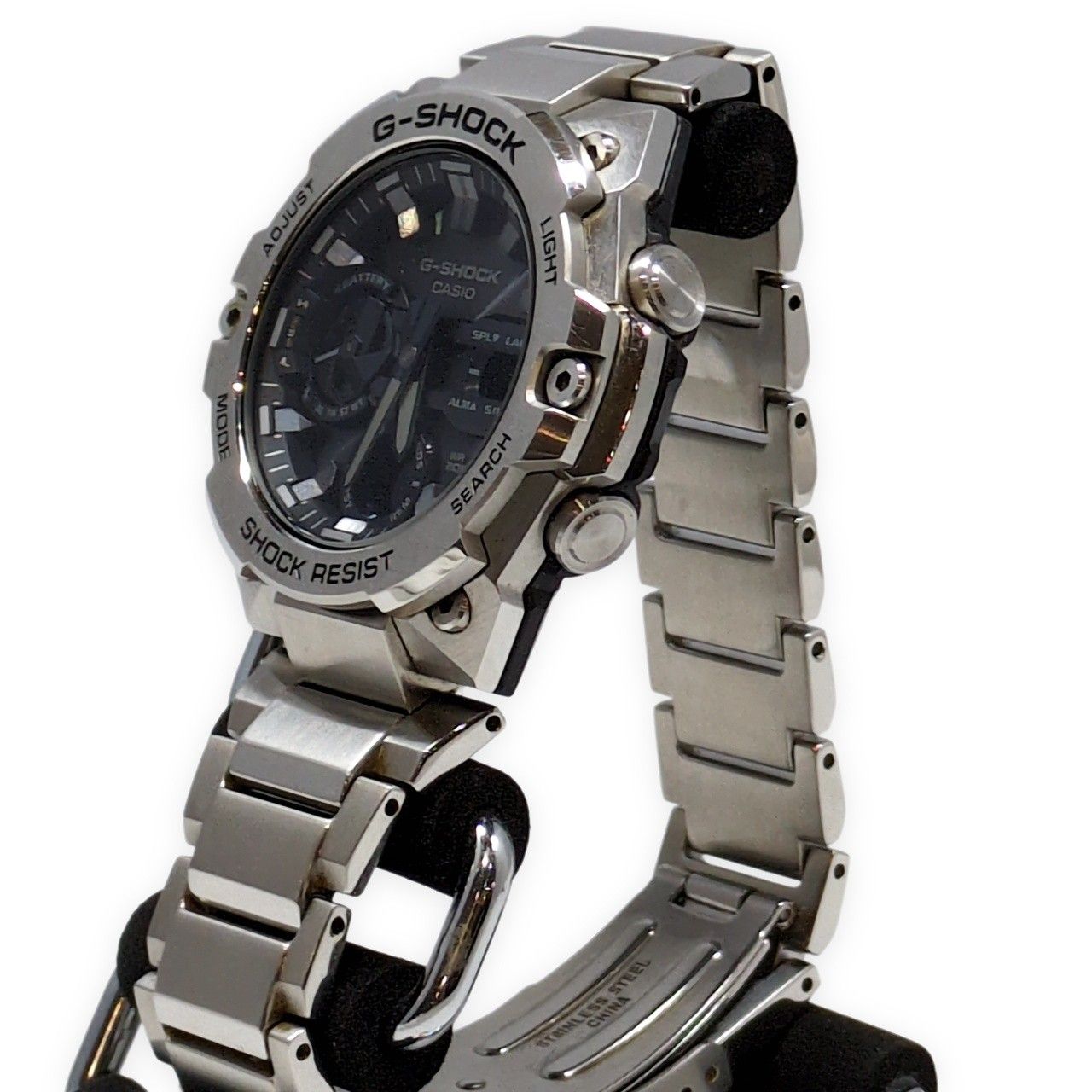 G-SHOCK ジーショック GST-B400D-1A G-STEEL タフソーラー Bluetooth搭載 LEDライト シルバー ブラック 2021年5月発売 G-SHOCK ジーショック GST-B400D-1A G-STEEL タフソーラー Bluetooth搭載 LEDライト シルバー ブラック 2021年5月発売