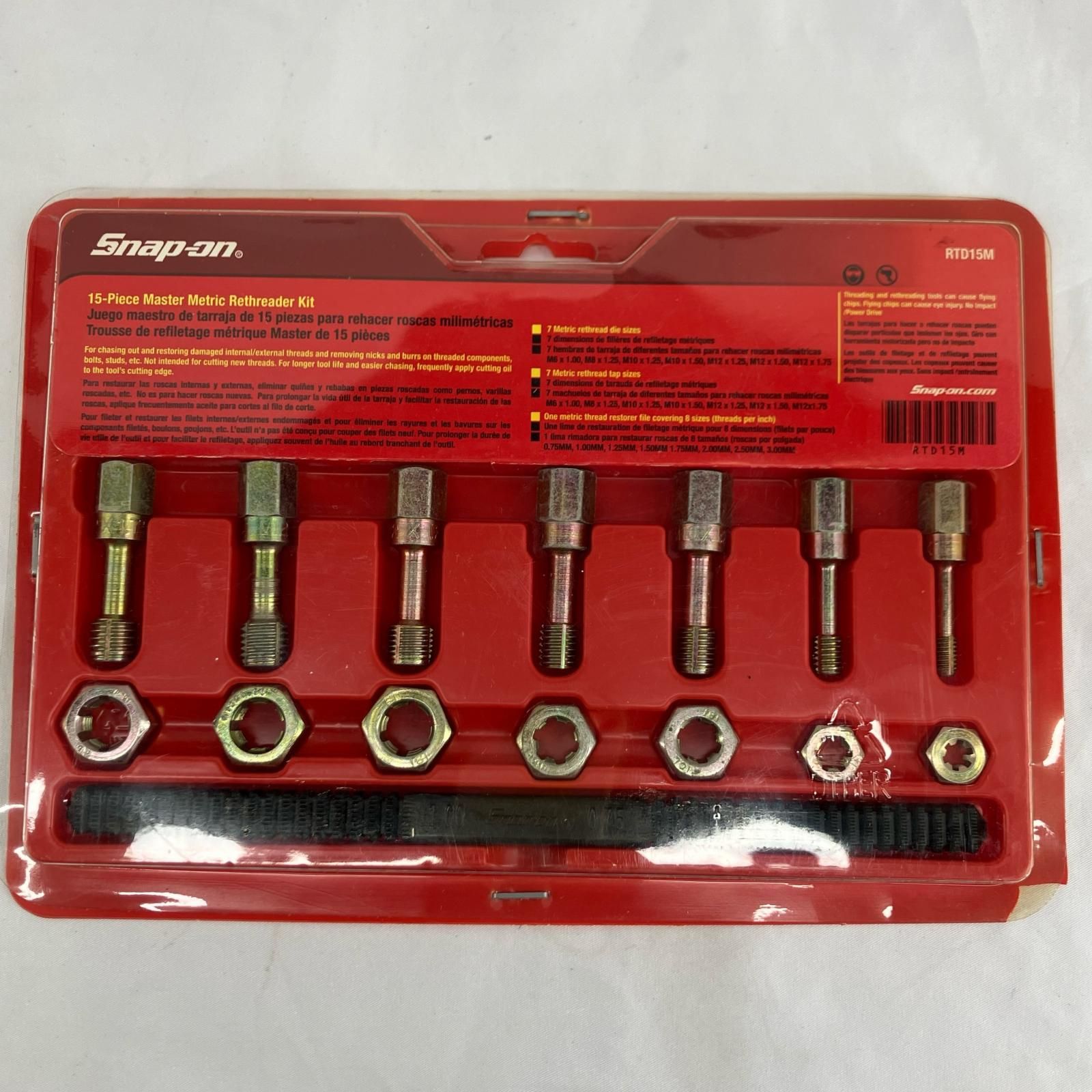 Snap-on スナップオン 工具 ハンドツール タップ・ダイス RTD15M 未使用品