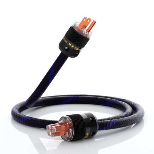 Monosaudio12AWG電源コードHiFiオーディオ電源ケーブル純銅3ピン125V/15AIEC320C13コネクタac電源コード耐久性ノイズ低減オーディオ音質向上編組スリーブ