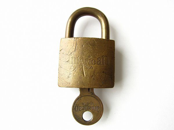 ビンテージ USA製 US 南京錠 JUNKUNC BROSパドロック 鍵付き 実用可能