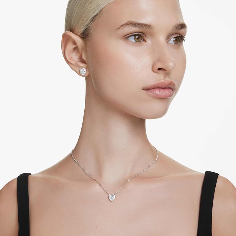 【新品】 Ariana Grandeコレクション、クリアクリスタル&パール、ロジウム仕上げ、Ariana Grandeジュエリーコレクションの一部、ネックレス、イヤリング、ブレスレット。, One Size, クリスタル、キュービックジルコニア。, クリスタル