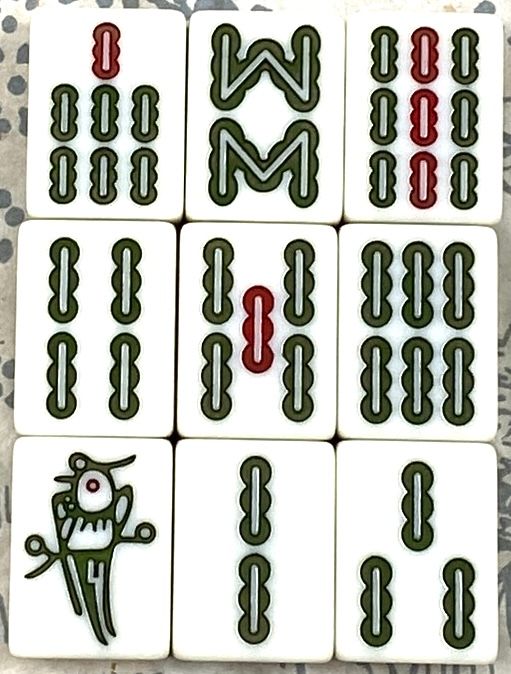 極美品】 【大きいサイズ】麻雀牌 40点セット【玉石製・高級麻雀牌