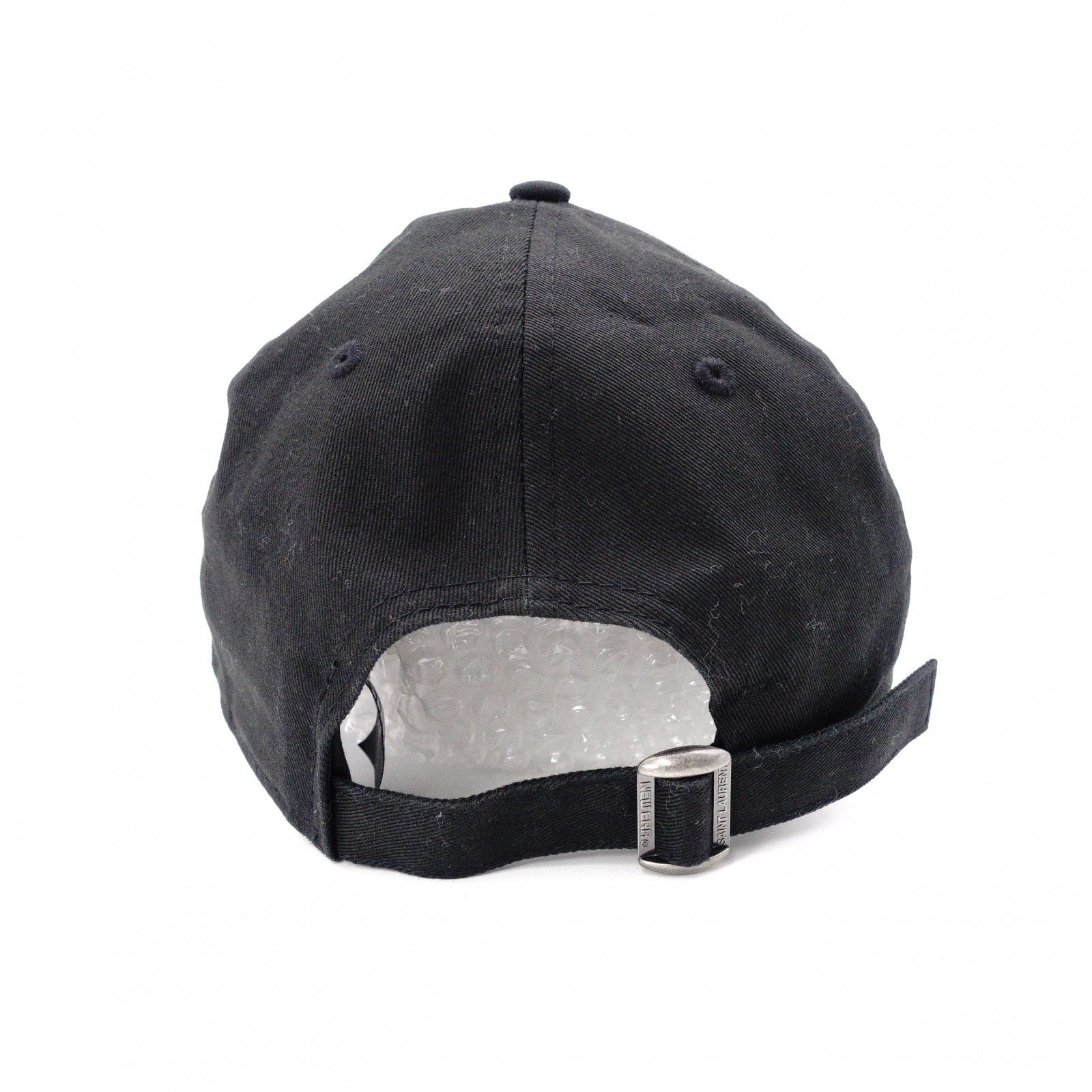 サンローラン New Era ニューエラ コラボ ベースボールキャップ キャンバス ブラック ロゴ YSL サンローラン New Era ニューエラ コラボ ベースボールキャップ キャンバス ブラック ロゴ YSL