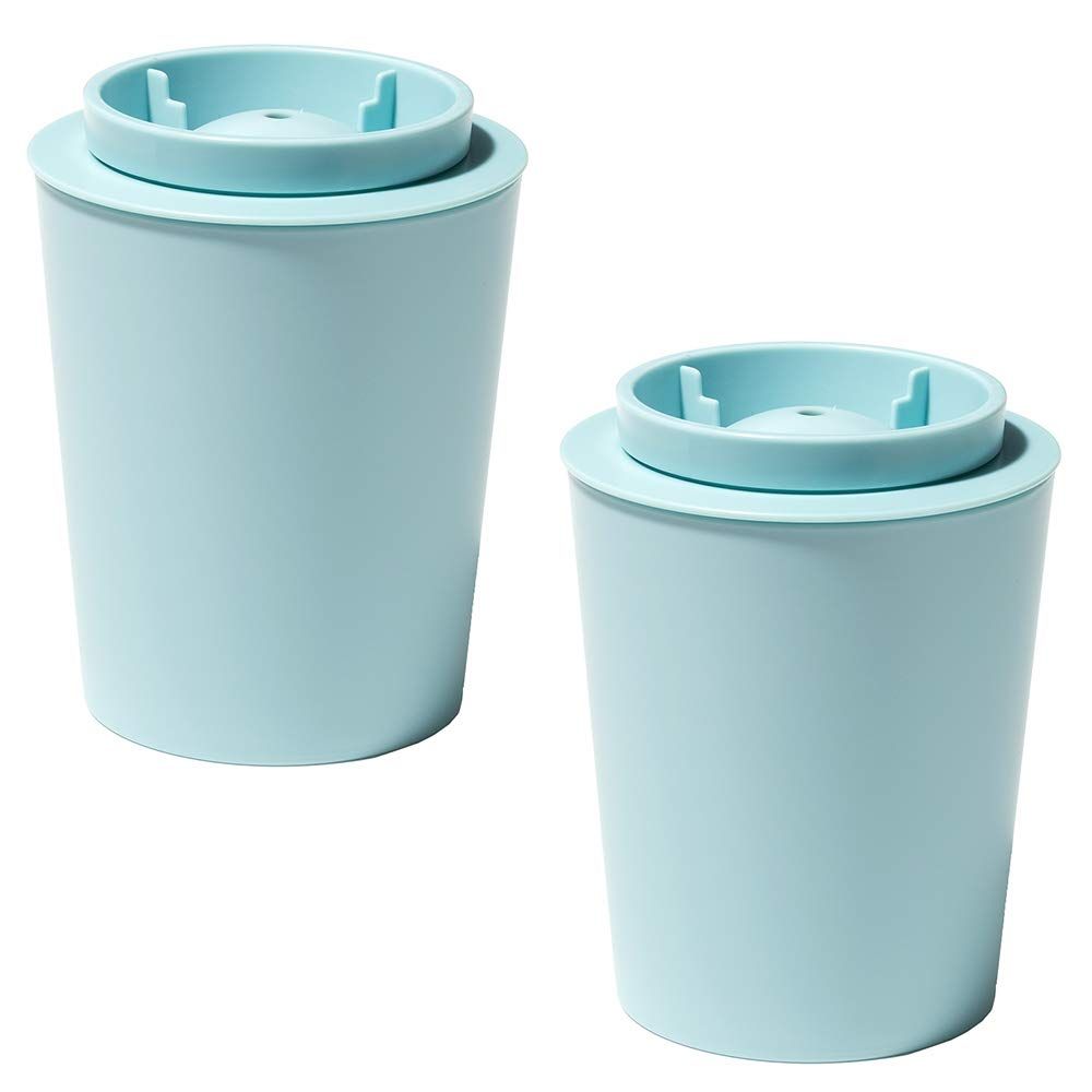 ライクイット (like-it) 製氷皿 透明な丸氷 がつくれる 製氷器 (2個組) 約Ф11×高14cm ライトブルー 日本製 STK-08L 2P 透明氷 丸 7?★ 8c6a19ec