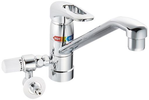 カクダイシングルレバー混合栓(分水孔コックつき)117-053