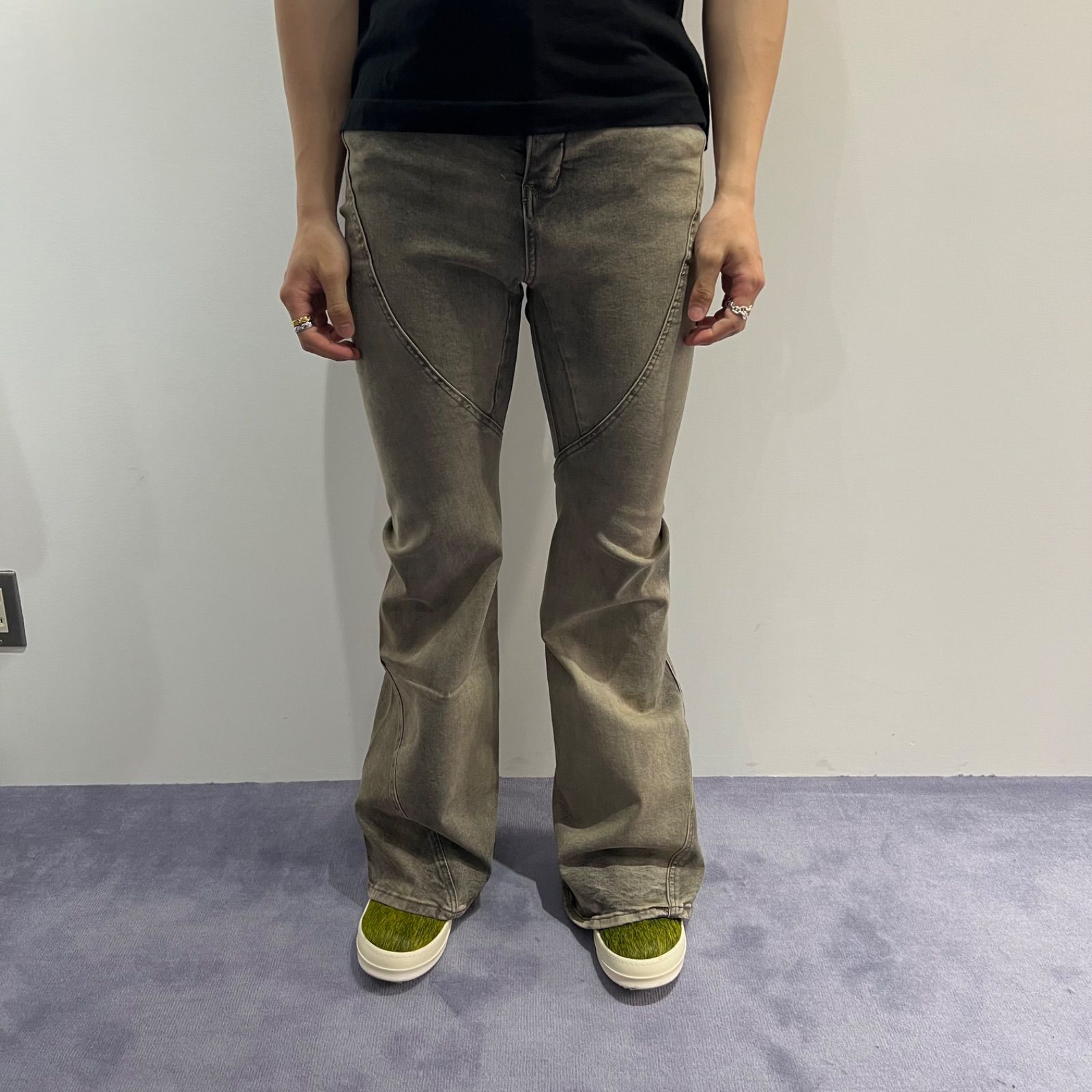 Rick Owens DRKSHDW Bais Bootcut ジーンズ グレー リックオウエンス