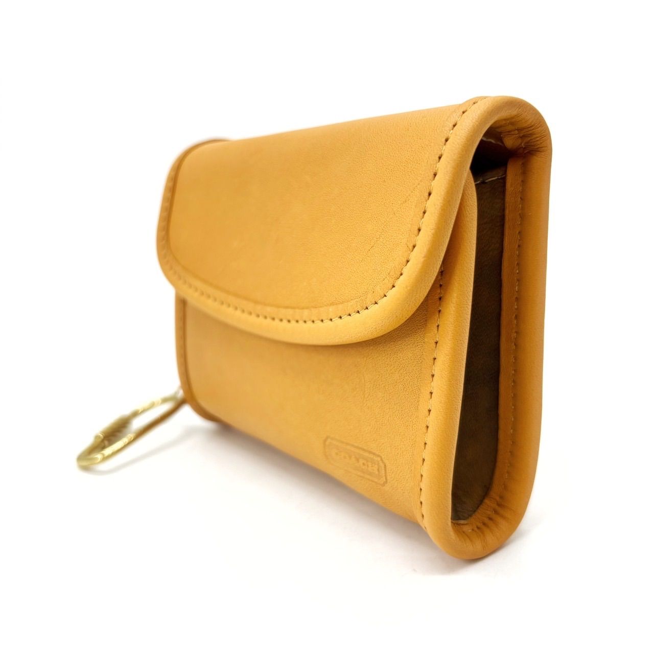美品】old coach y2k wallet coincase oldleather goldparts vintage 
