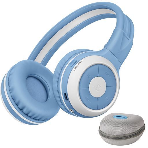 SIMOLIOKidyCast子供用ヘッドフォンBluetoothAuracastワイヤレスヘッドフォンマイク付き通話
