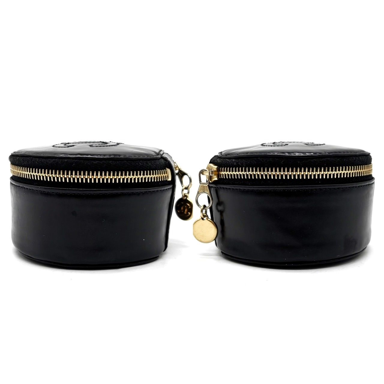 良品】CHANEL シャネル ココマーク ジュエリーケース ポーチ ブラック 