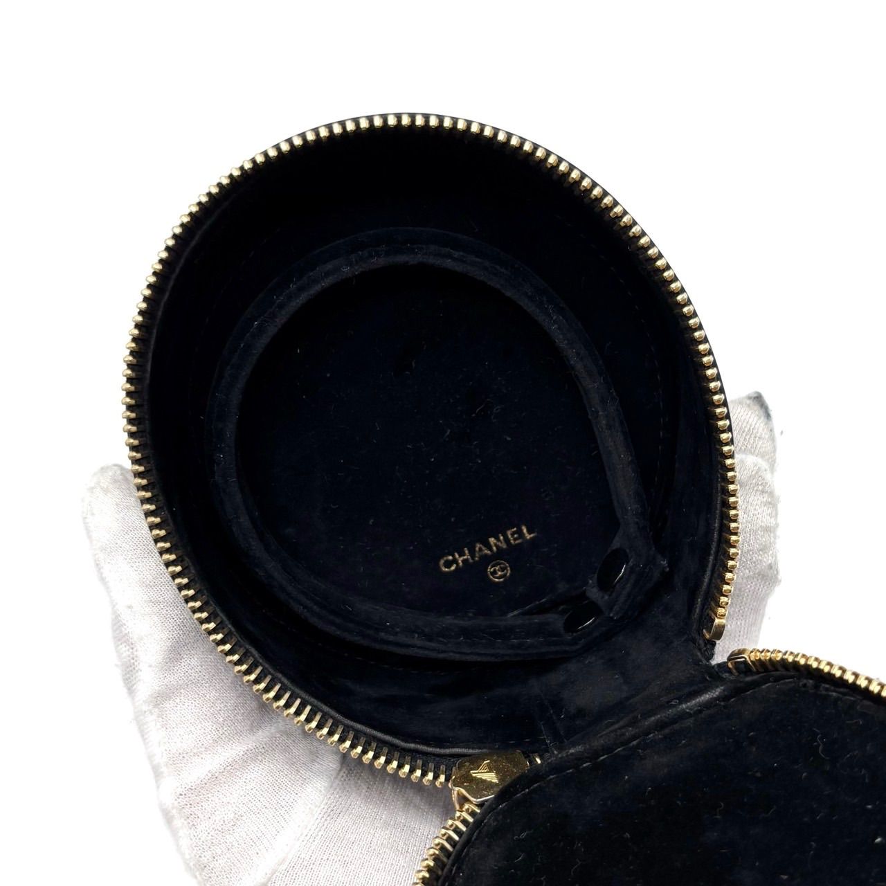 良品】CHANEL シャネル ココマーク ジュエリーケース ポーチ ブラック 