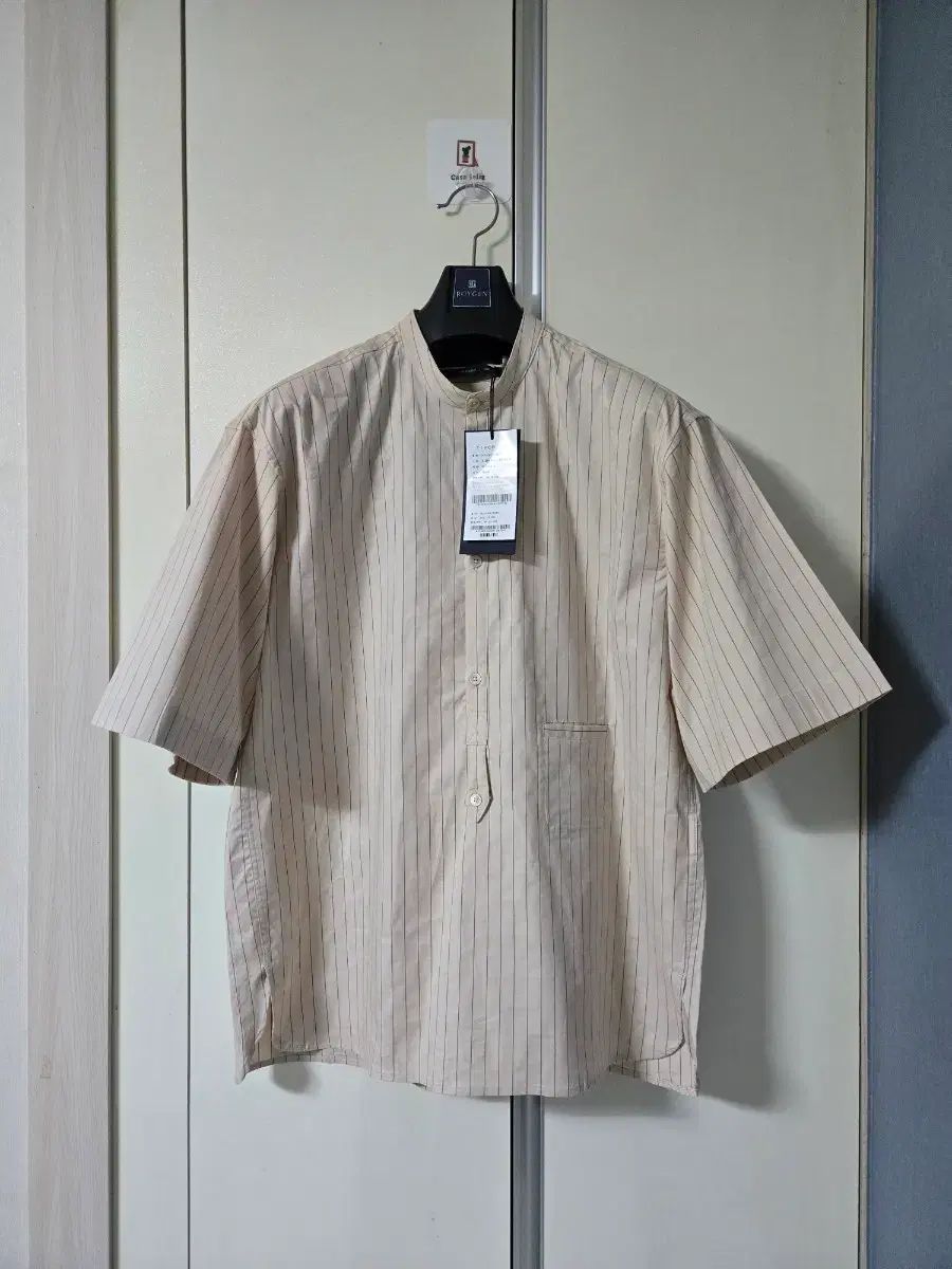 (新品)TI for Men ストライプ ヘンリーネック 100 남