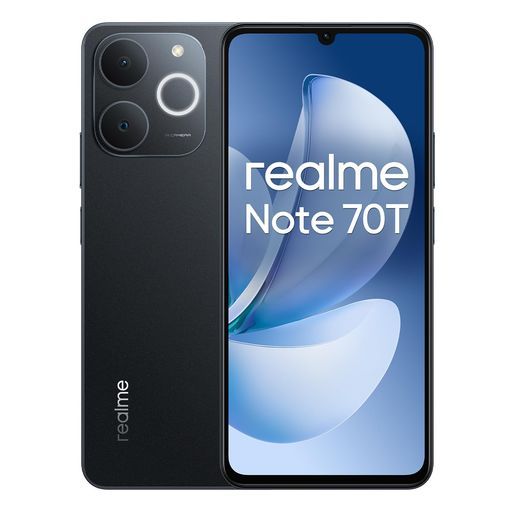 realmeNote70T4Gスマートフォン4+256GB、SIMフリー、6.75インチ画面、ブラック、90Hzディスプレイ、6000mAhバッテリー、32MPカメラ、強力なオクタコアプロセッサ、アーマーシェル保護、IP54