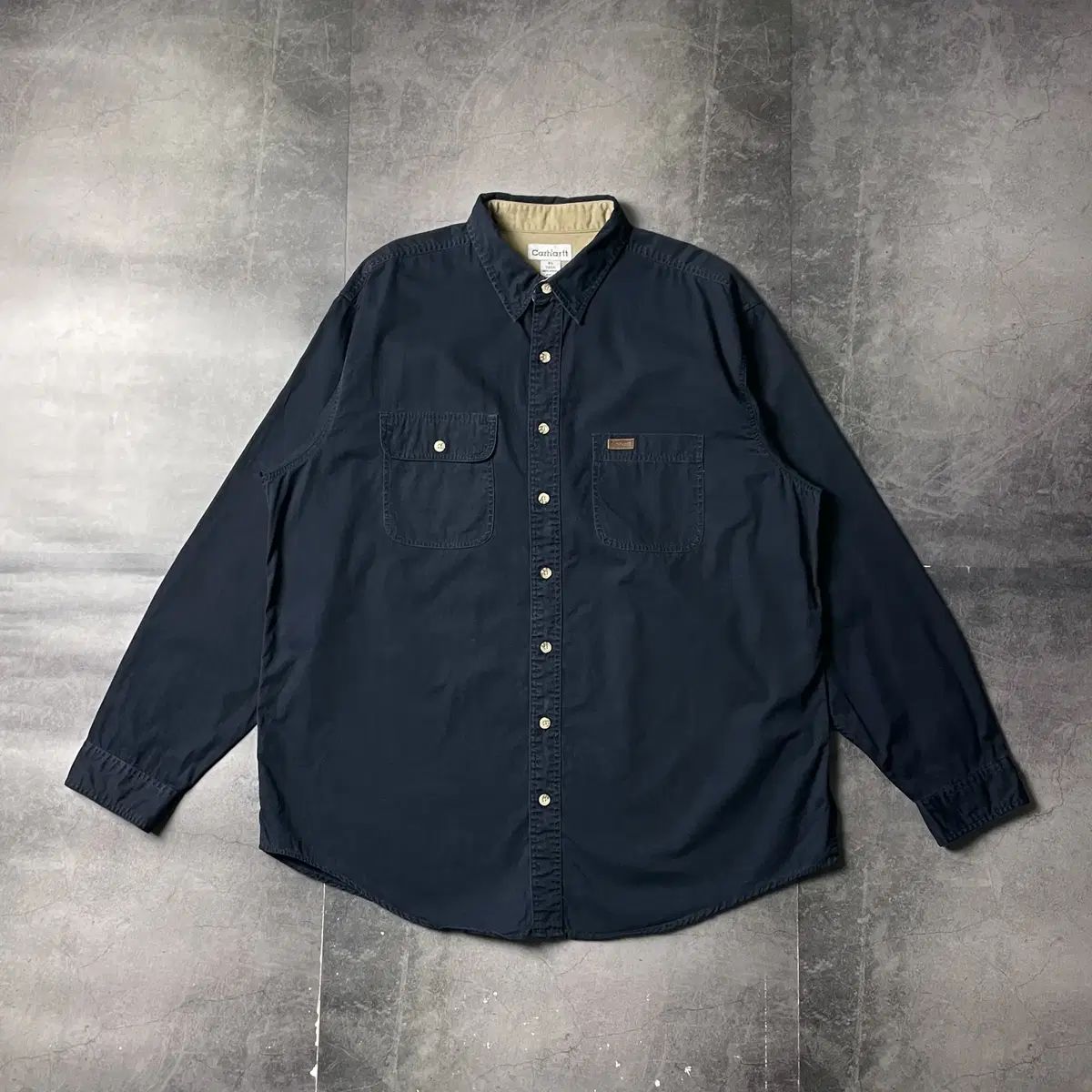 CARHARTT 00s カーハート ネイビー コットン ウォーク シャツ A00920