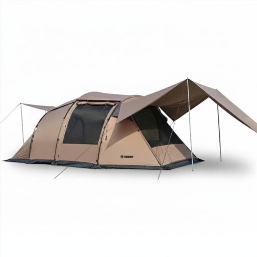 ShinHyeトンネルテント2ルームテントツールームテント150Dオックスフォード耐水圧3000mm前室あり広々とした空間防水通気性遮熱防蚊虫4シーズン対応インナー付きレインフライ付き収納袋付き 26,669円