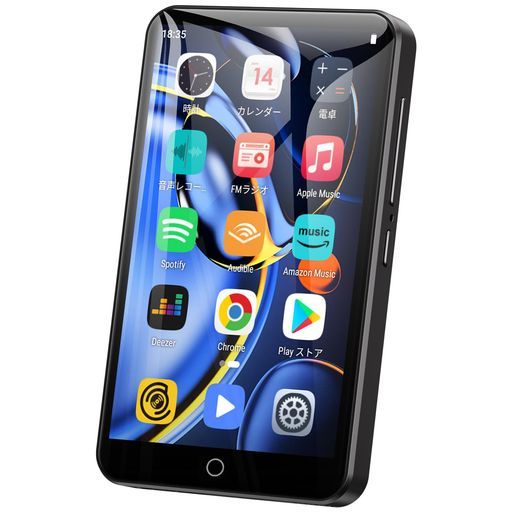 Android9.0MP3プレーヤー4インチ8コア80GBWiFiBluetooth搭載16GB内蔵64GBカード付き自由にアプリを導入音楽検索可能Mp4動画再生1080P日本語キーボード対応軽量