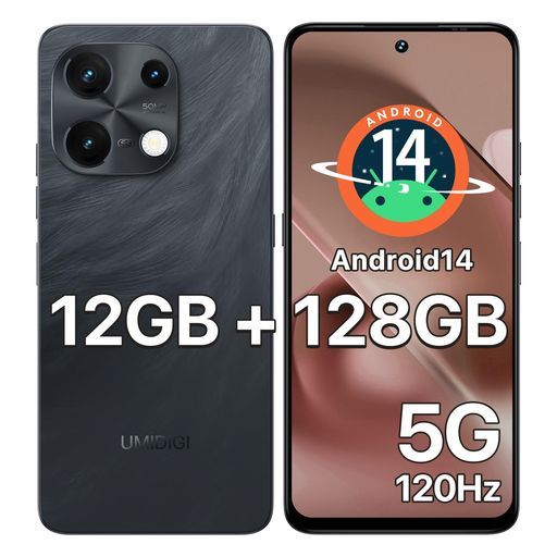 UMIDIGINote1005Gsimフリースマホ本体12GBRAM+128GBROM1TB拡張可能Android14スマホ120Hzリフレッシュレート5G対応スマートフォン