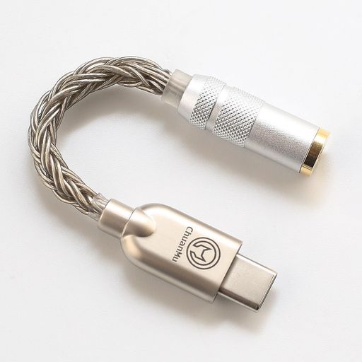 【川木】Type-Cto3.5mm変換ケーブルDAC内蔵16芯編み込みイヤホンアダプタスマホハイレゾHi-Fi【M170】(TypeCto3.5mm)