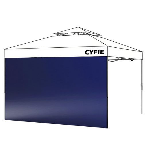CYFIEタープテント3mx3mサイドシート1枚付ワンタッチタープ風抜けベンチレーター付テントワンタッチ高さ3段階調節uvカットコーティング高耐水加工ワンタッチテント組立て簡単持ち運び便…