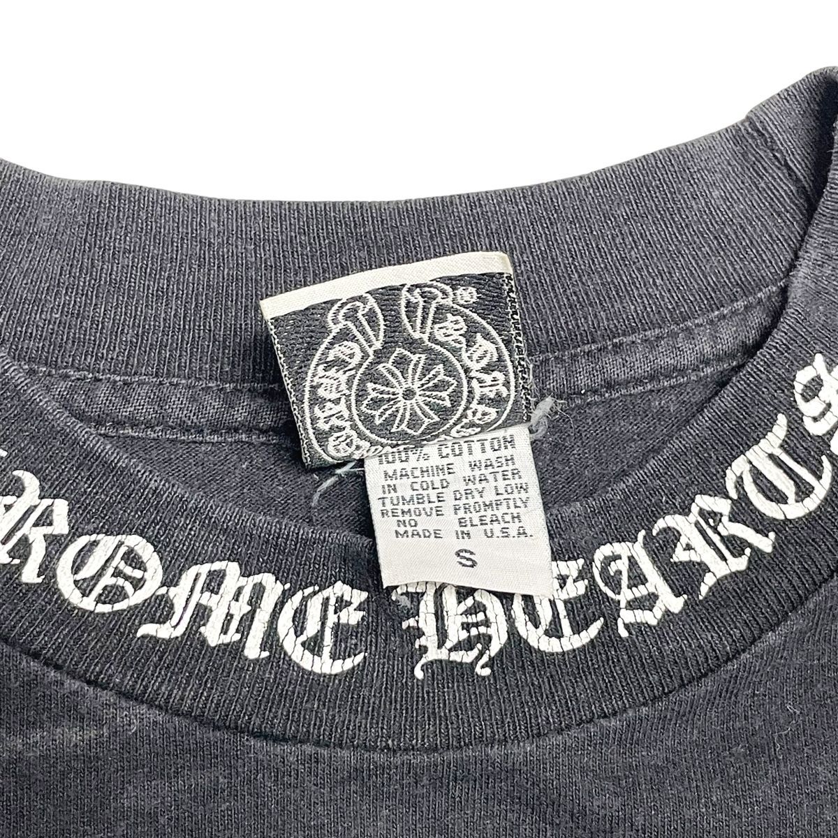 中古】 CHROME HEARTS クロムハーツ オールド ダガー ネックロゴ T 