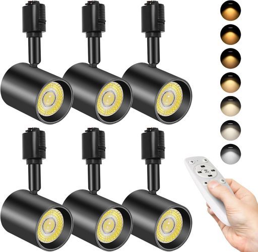 TuyuBEE無段階調光調色可能ダクトレールスポットライトリモコン付きLED一体型照明10W(85W形相当)明るいレールライト高演色CRI90+2700K-6000K800lmキッチン/ショップ用