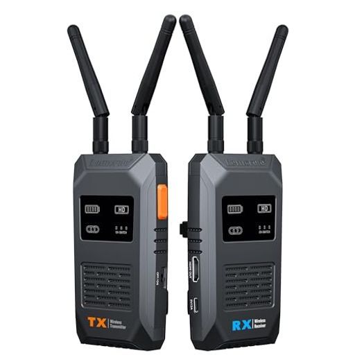 ワイヤレスHDMI送受信機セット小型5G200MLemoreleワイヤレスHDMI無線拡張モード4台増設可能WIFI/設定不要1080PフルHD/5G超低遅延音画同期200m安定転送距離