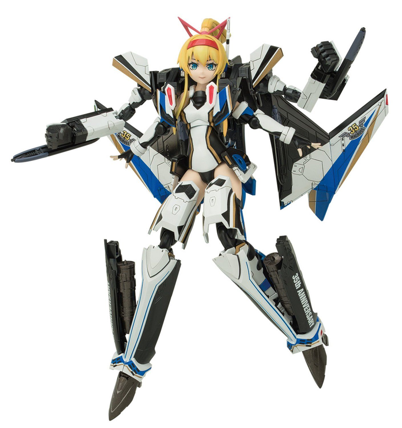 青島文化教材社 VFG マクロスデルタ VF-31J ジークフリート 35周年アニバーサリー 全高約155mm 色分け済みプラモデル MC-02