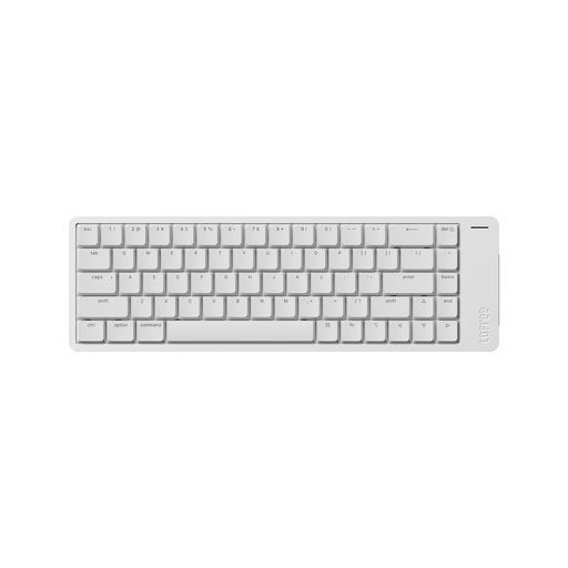 Flow2ロープロファイルキーメカニカルキーボード-アルミニウム合金ボディ・Surferリニアスイッチ搭載充電式ワイヤレス3モード接続対応Windows/MacOS用、英语配列技適認証取得(シルバー68)