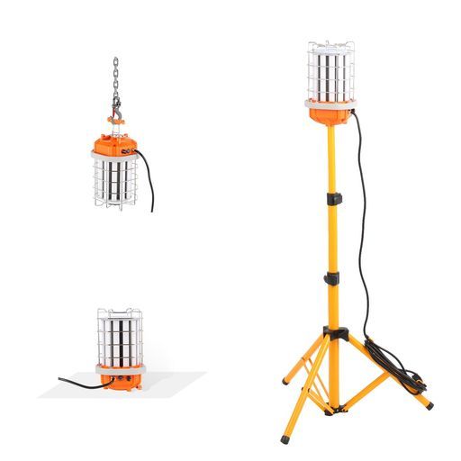 WithProject360度LED投光器ワークライト150W全方向高輝度18000lmIP64防水三脚スタンド式無段階調光式現場作業灯広範囲照明アウトドアキャンプ防災対策屋内屋外兼用収納バッグ付
