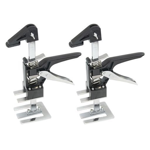 STEELMIGHTジャッキスタンド2個セット最大耐荷重280kgハンドジャッキハンドリフティングツールアジャスター定規付省力アームリフト装置多機能昇降器修理用構築ドアパネル壁タイル床キャ…