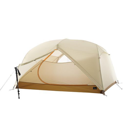 Vidalidoテント軽量1~2人用15Dナイロン登山ソロテントツーリングテント【専用グランドシート付き】5000mm耐水圧山岳2人用軽量コンパクト自立式前室付き二重層ソロキャンプアウトドア