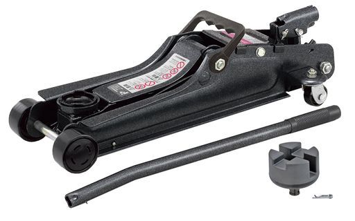 BAL(大橋産業)車用油圧フロアージャッキ2tローダウン車【最高値85mm最低値370mm】アダプター付属スローダウン機構軽自動車小型車乗用車No.7802