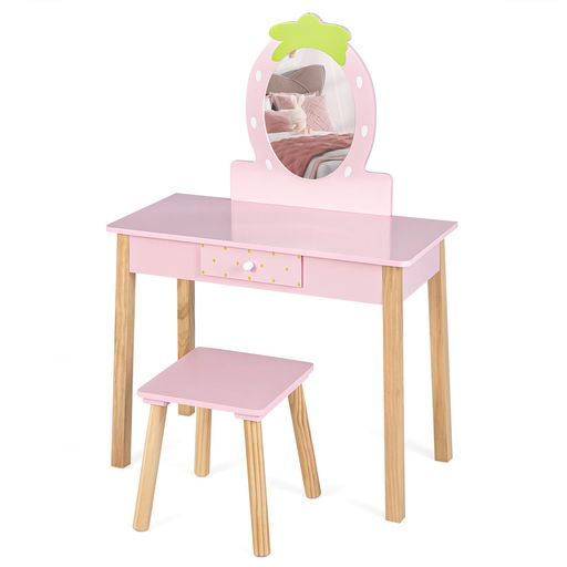 ドレッサーおもちゃ子供女の子ままごとプリンセスドレッサー子ども小さい化粧台メイクゲームごっこ遊びクリスマス誕生日プレゼントピンク 10,511円