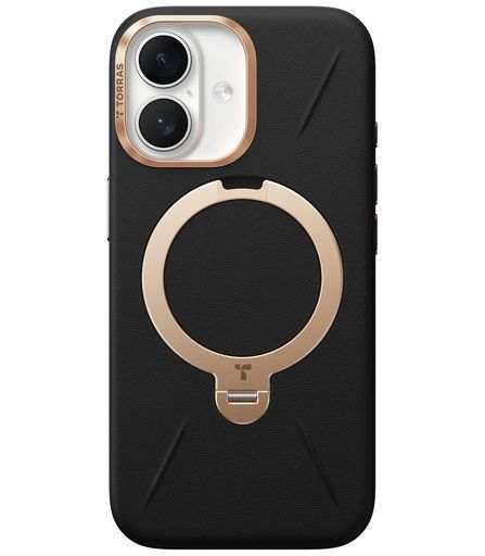 TORRASiPhone17用ケース【新感覚レザー・スキンタッチ】OstandQ3レザートーンMagSafe対応リングスタンド360°定点回転縦横両対応マグネット搭載革カメラコントロールボタン米軍規格耐衝撃指紋…