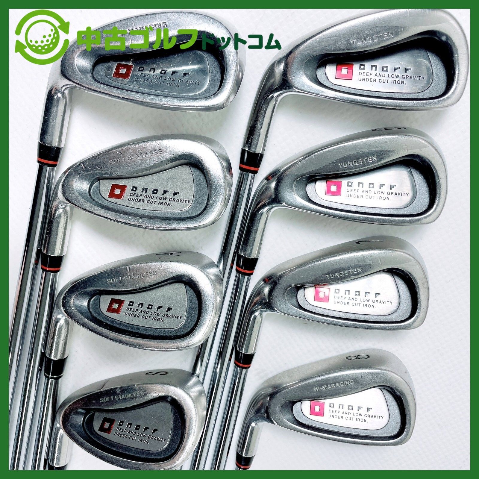 【中古】オノフ 5-9I/PW/AW/SW 8本セット　左利き　 アイアン セット (N.S.PRO 950GH)