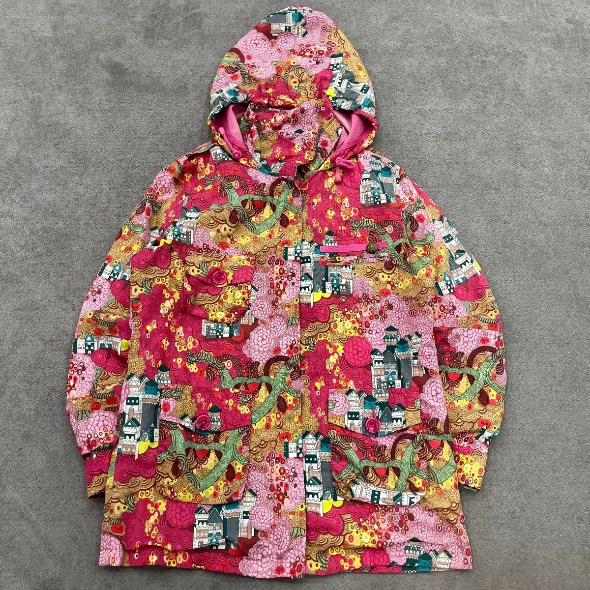 36 オイリリー フラワー パータン コート ジャケット