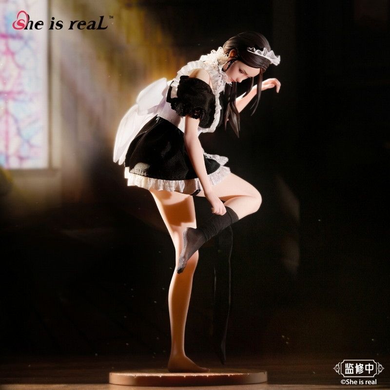 ポストカード&背景屏風付属 She is real Water Droplet メイド 1/6 完成品 フィギュア BearPanda(ベアパンダ)