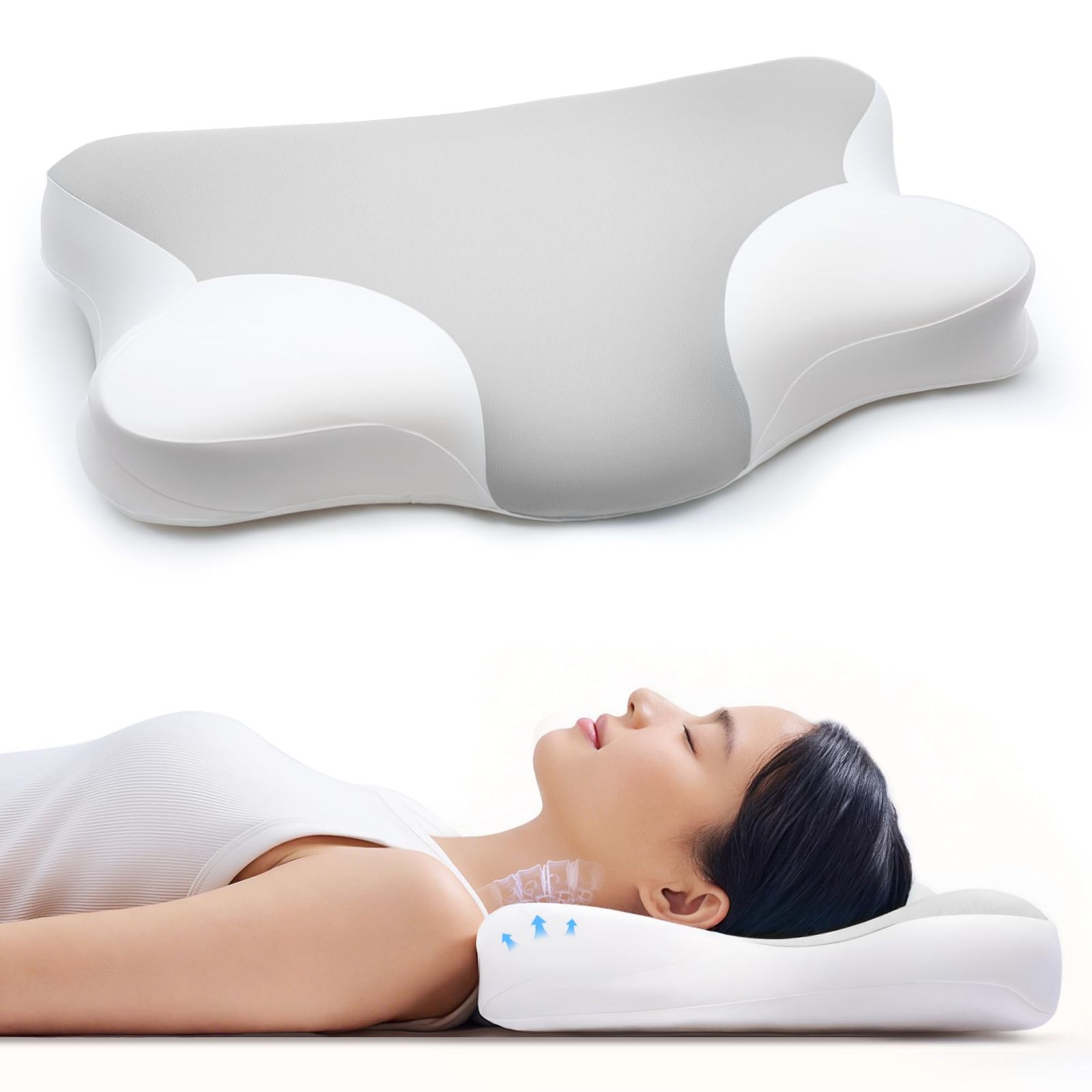☆新品☆低い枕 Pursay 低め 低反発 首が痛くならない 枕 極低2cm【3D立体構造薄い枕×自然な寝姿勢に導く快適な低さ】高さ調整 快眠 安眠枕 横向き寝 うつ伏せ寝 仰向け寝 よく眠れる まくら ピロー プレゼント ひんやり 冷感 洗 b262115a