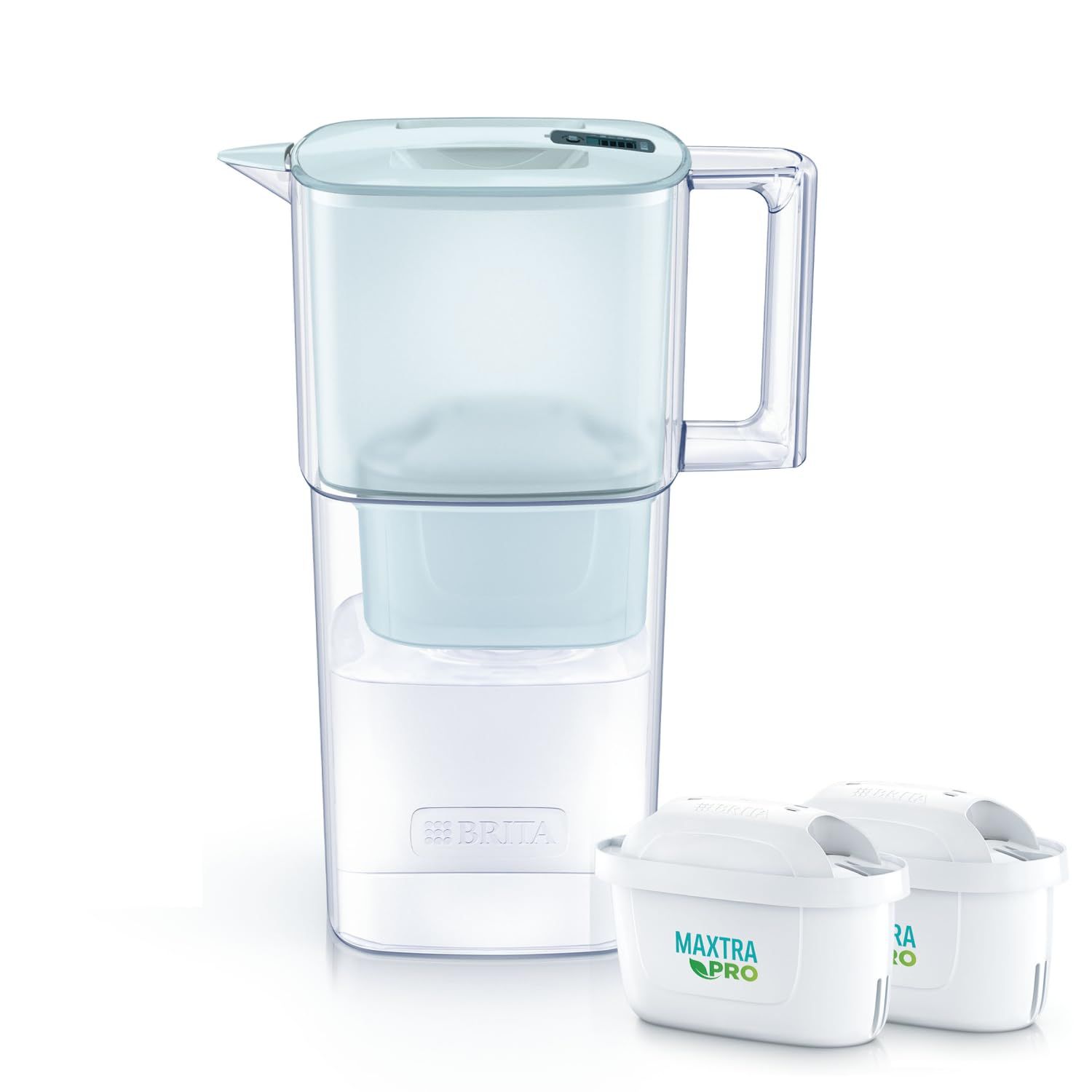 ☆新品☆ブリタ 浄水器 ポット型 PFOS/PFOA除去試験済 ろ過水容量:1.15L(全容量:2.2L)【日本正規品】リクエリ パウダーブルー マクストラプロ ピュアパフォーマンス カートリッジ 2個付 ed4e5d36