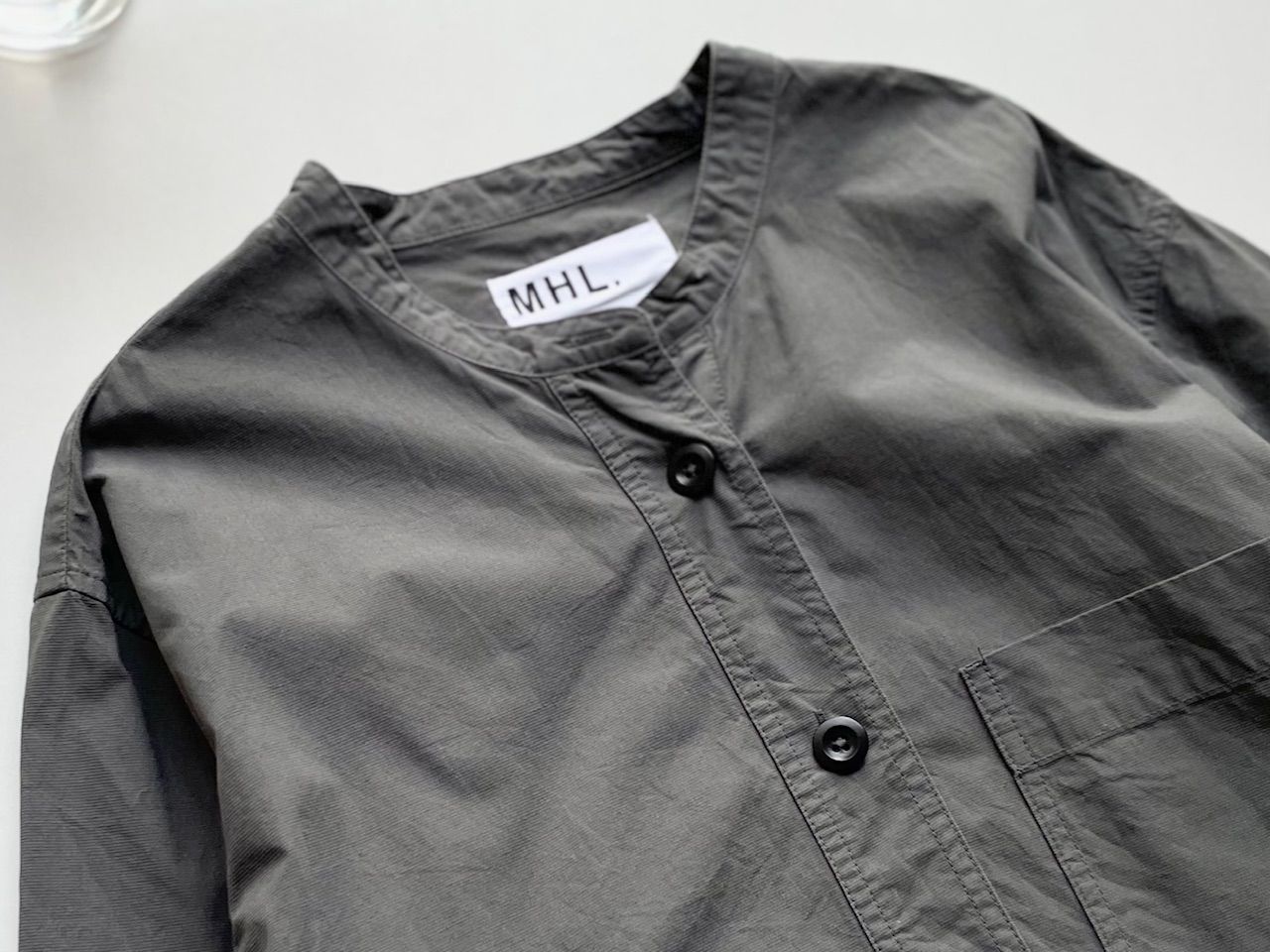 MHL. エムエイチエル COTTON CORD SHIRTING OP 定価3万 綿 2025SS