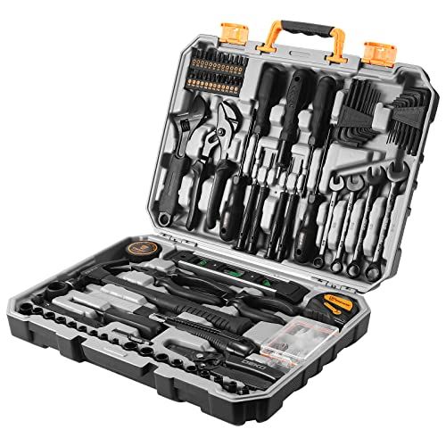 DEKO 178本組 工具セット ホームツールセット 家庭用 ツールセット 日曜大工 DIYセット 作業工具セット 家具の組み立て 住まいのメンテナンス用 修理道具セット 便利な収納ケース付きso 019f7761
