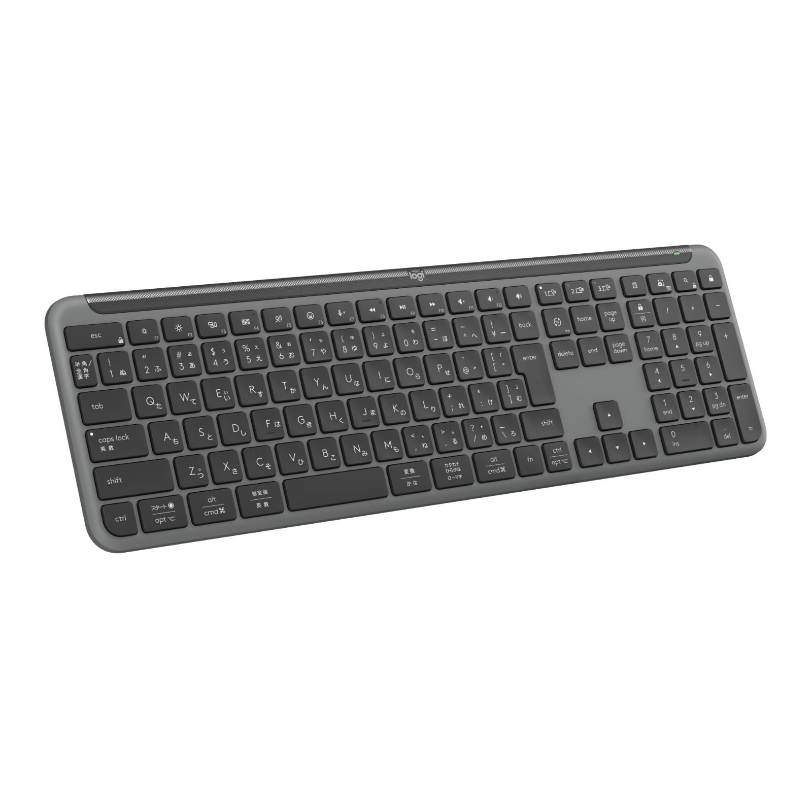 【特価セール】ロジクール SIGNATURE SLIM ワイヤレス キーボード K950GR 薄型 静かなタイピング Bluetooth Logi Bolt ワイヤレスキーボード テンキー 無線 Easy-Switch 日本語配列 電池寿命36ケ月 Windo