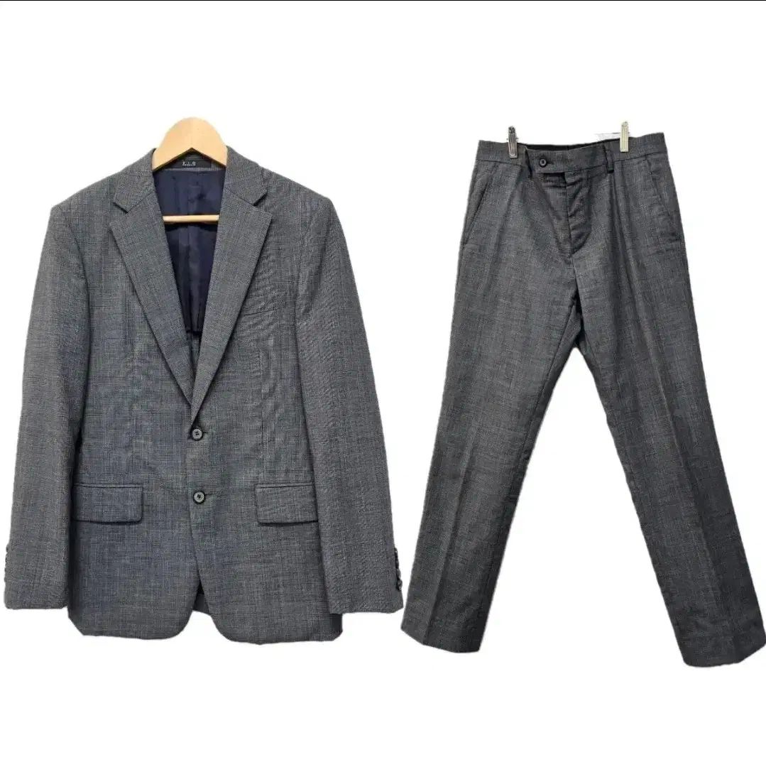 ZIOSONGZIO HOMME(ソンジオ・オム) メンズ レギュラーフィット ウール ブレンド スーツ セットアップ