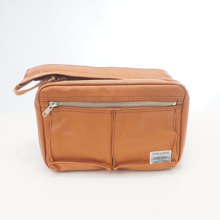 【中古】PORTER FREE STYLE ショルダーバッグ S キャメル