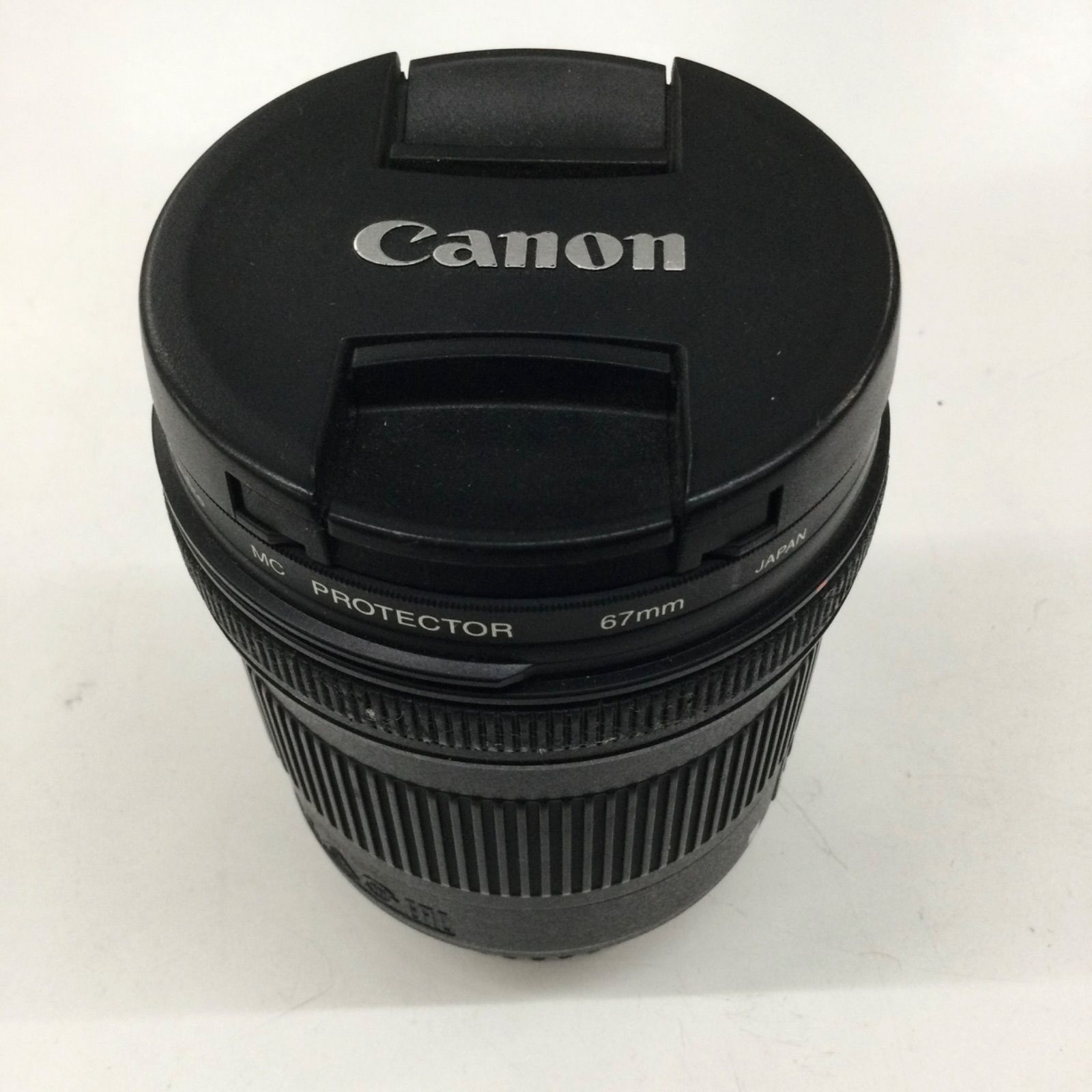※ベタつきあり Canon キャノン 望遠レンズ EF-S10-18mm F4.5-5.6 IS STM レンズフィルター付き