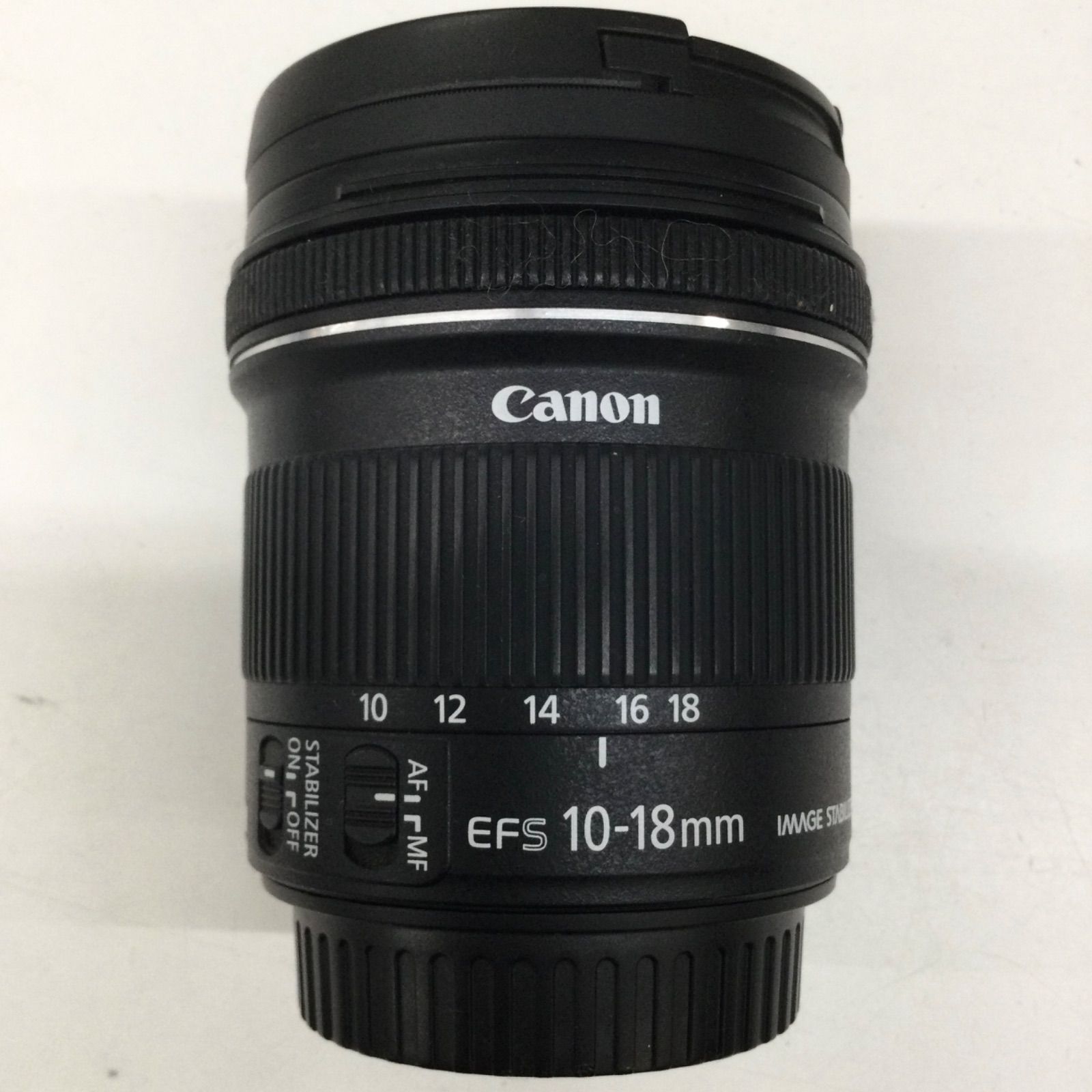 ※ベタつきあり Canon キャノン 望遠レンズ EF-S10-18mm F4.5-5.6 IS STM レンズフィルター付き