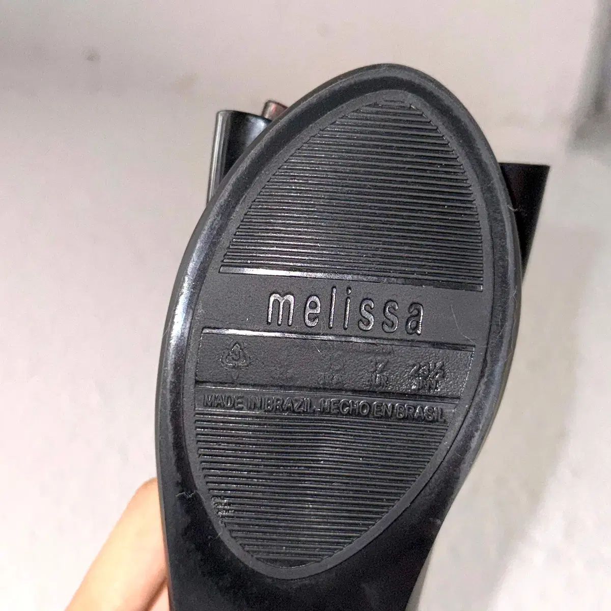 235 Melissa メリッサ リボン トリプル ボー ゼリー シューズ 235 Melissa メリッサ リボン トリプル ボー ゼリー シューズ
