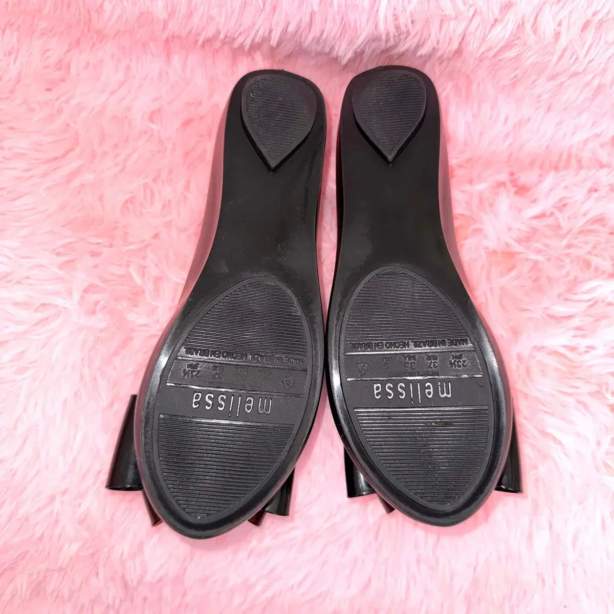 235 Melissa メリッサ リボン トリプル ボー ゼリー シューズ 235 Melissa メリッサ リボン トリプル ボー ゼリー シューズ