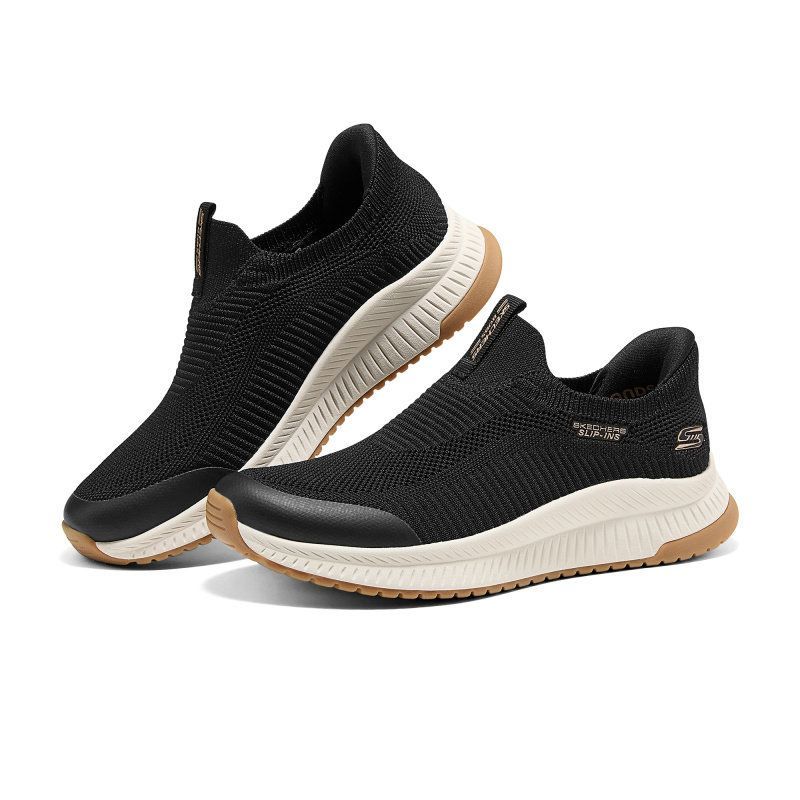 新品未使用 箱あり Skechers スリッポン レディース スニーカー 幅広 軽量 滑りにくい 疲れない 新作 ウォーキングシューズ 50 代におすすめ 母の日 送料無料 117745