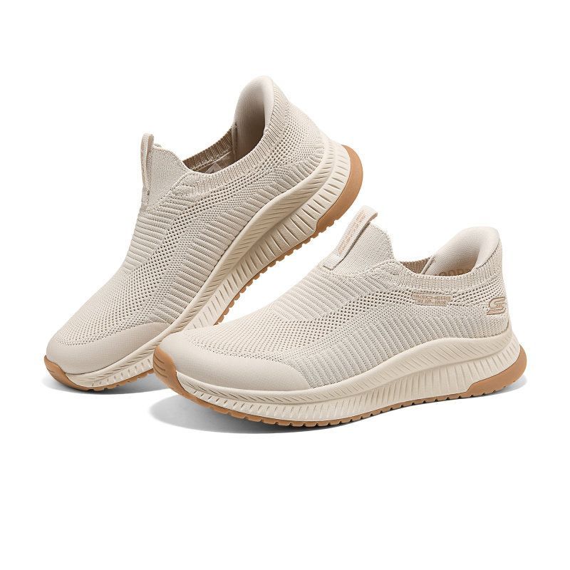 新品未使用 箱あり Skechers スリッポン レディース スニーカー 幅広 軽量 滑りにくい 疲れない 新作 ウォーキングシューズ 50 代におすすめ 母の日 送料無料 117745