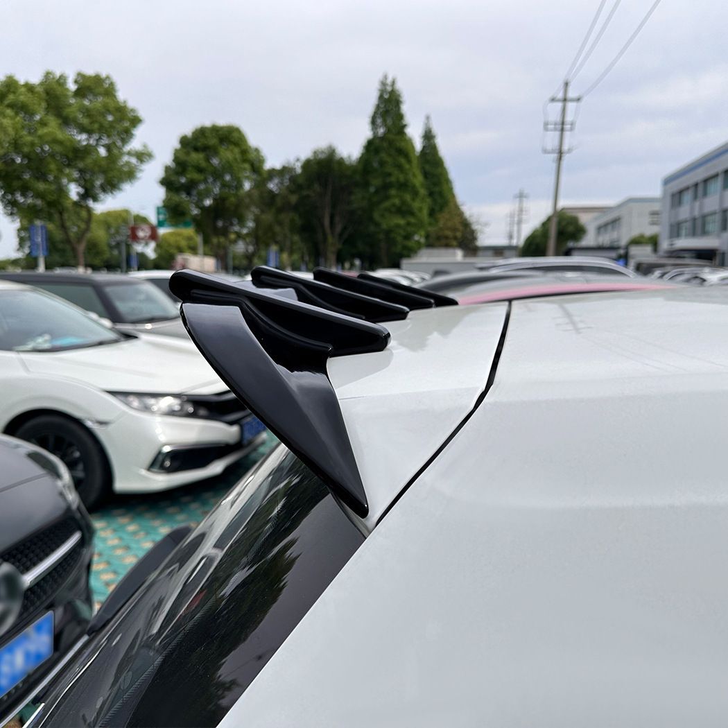 フォルクスワーゲン ゴルフ7 Golf MK7 7.5 2013-2019 ABS製 ルーフスポイラー トップウイング リアスポイラー テールウイング ピアノブラック カーボンファイバー柄 後方アクセント 立体感アップ 外装パーツ 取付しやすい ドレスアップ
